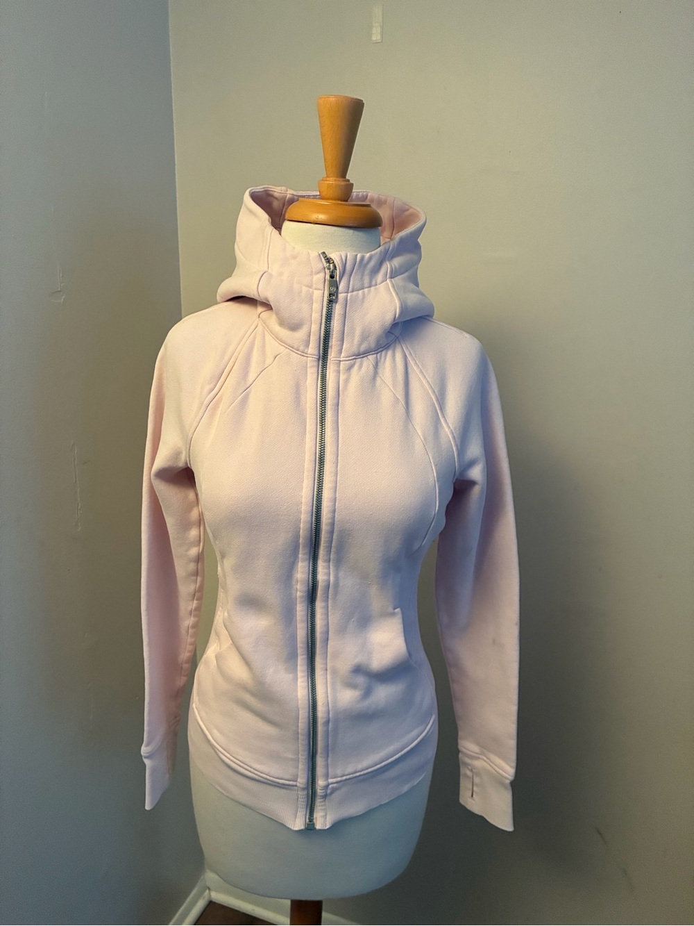 lululemon athletica Light Pink Full-Zip Funnel Neck Hoodie